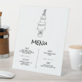 Doodle Illustrationen Hochzeiten in Schwarz und We Sockelschild (In Situ)