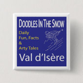 "Doodle im Schnee"-Button (Abzeichen) Button (Vorderseite)