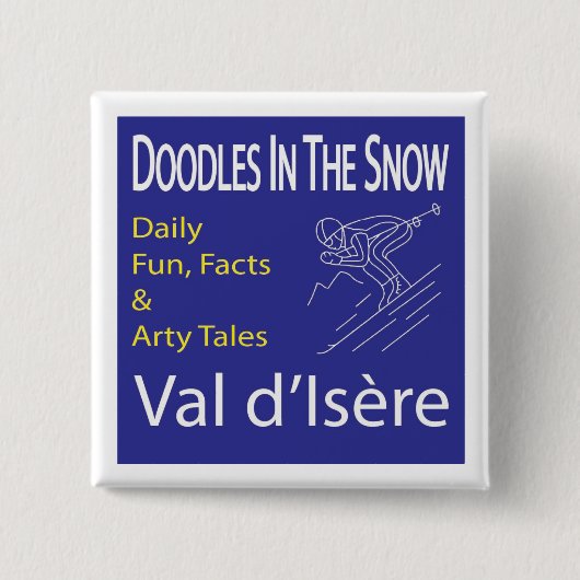 "Doodle im Schnee"-Button (Abzeichen) Button (Vorderseite)