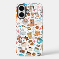 Doodle iPhone/iPad-Gehäuse des Kaffee-Lover