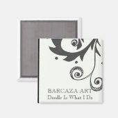 Doodle ist, was ich Magnet mache (Vorderseite/Rückseite)