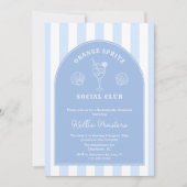 Doodle Italian Orange Spritz Junggeselinnen-Abschi Einladung (Vorderseite)