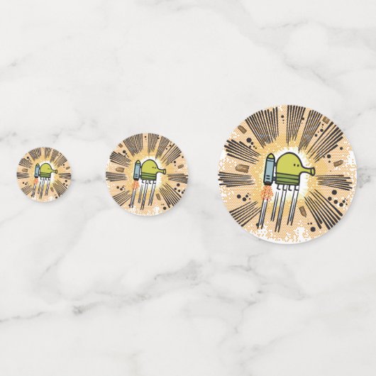 Doodle Jump Party Table Confetti Konfetti (Rückseiten)