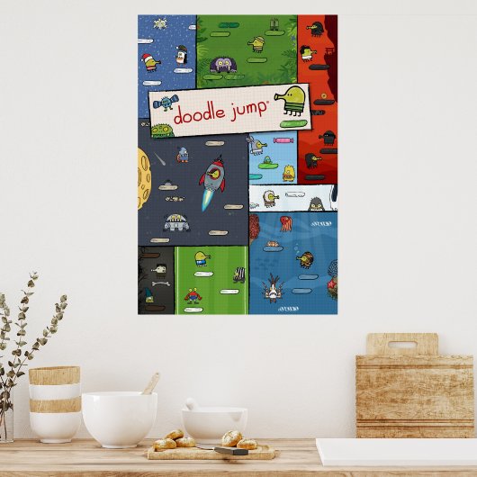 Doodle Jump Poster (Küche)