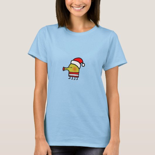 Doodle Jump Santa T - Shirt (Vorderseite)