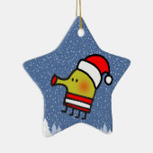 Doodle Jump Weihnachtsstern Keramik Ornament (Rechts)