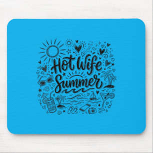 Doodle Junggesellinnenabschied der Frauen am Stran Mousepad
