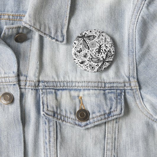 Doodle-Käfer auf dunkelblau Button (Beispiel)