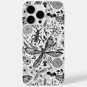 Doodle-Käfer auf dunkelblau Case-Mate iPhone 14 Pro Max Hülle
