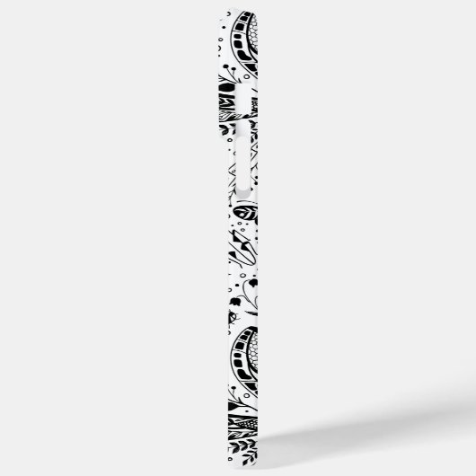 Doodle-Käfer auf dunkelblau Case-Mate iPhone Hülle (Rückseite / Links)