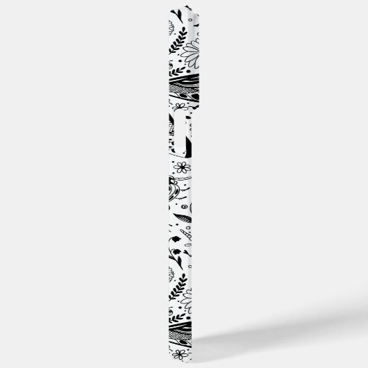 Doodle-Käfer auf dunkelblau Case-Mate iPhone Hülle (Rückseite / Rechts)