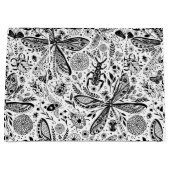 Doodle-Käfer auf dunkelblau Große Geschenktüte (Vorderseite)