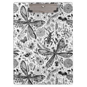 Doodle-Käfer auf dunkelblau Klemmbrett (Vorderseite)