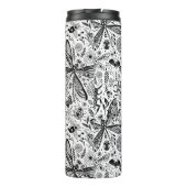 Doodle-Käfer auf dunkelblau Thermosbecher (Rückseite)