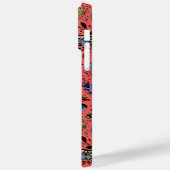 Doodle-Käfer auf Korallenrot Case-Mate iPhone Hülle (Rückseite / Links)