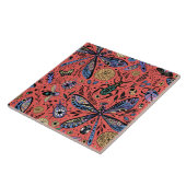 Doodle-Käfer auf Korallenrot Fliese (Seite)