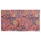 Doodle-Käfer auf Korallenrot Kissenbezug (Vorderseite-Links)