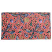 Doodle-Käfer auf Korallenrot Kissenbezug (Vorderseite-Rechts)