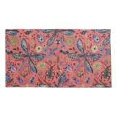 Doodle-Käfer auf Korallenrot Kissenbezug (Rückseite-Links)