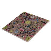 Doodle-Käfer auf mocha-braun Fliese (Seite)