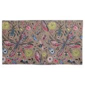 Doodle-Käfer auf mocha-braun Kissenbezug (Vorderseite-Links)