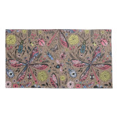 Doodle-Käfer auf mocha-braun Kissenbezug (Rückseite-Links)