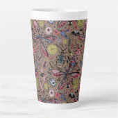 Doodle-Käfer auf mocha-braun Milchtasse (Vorderseite)