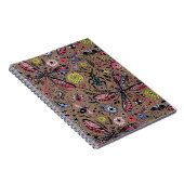 Doodle-Käfer auf mocha-braun Notizblock (Rechte Seite)