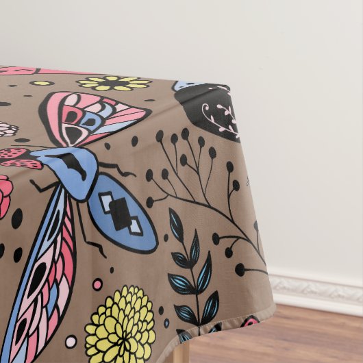 Doodle-Käfer auf mocha-braun Tischdecke (Beispiel)