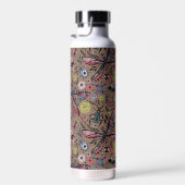 Doodle-Käfer auf mocha-braun Trinkflasche (Rechts)