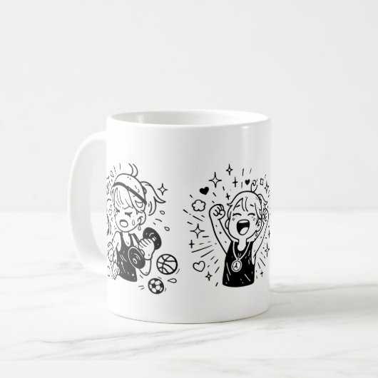 Doodle  kaffeetasse (Vorderseite Links)