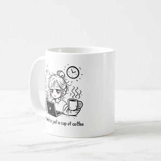 Doodle  kaffeetasse (Vorderseite Links)
