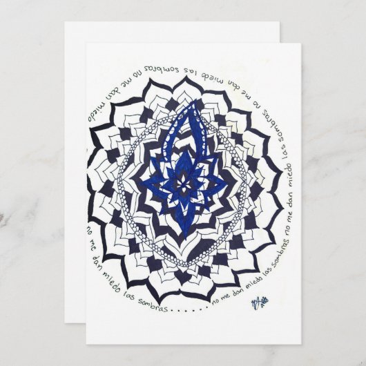 Doodle-Karte Feiertagskarte (Vorne/Hinten)