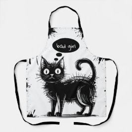 Doodle-Katze Schürze