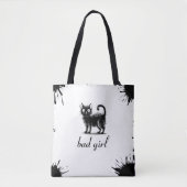 Doodle-Katze Tasche (Vorderseite)