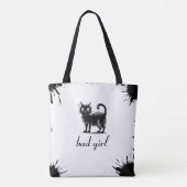 Doodle-Katze Tasche (Rückseite)