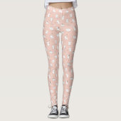 Doodle-Katzen auf rosa Leggings (Vorderseite)