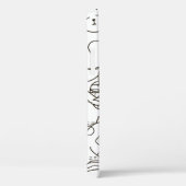 Doodle Katzen: schwarz-weiß. Case-Mate iPhone Hülle (Rückseite / Rechts)