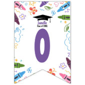 Doodle Kindergarten Abschluss Bunting Banner (Zweite Fahne)