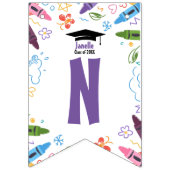 Doodle Kindergarten Abschluss Bunting Banner (Dritte Fahne)