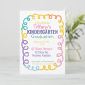 Doodle Kindergarten Einladung (Stehend Vorderseite)