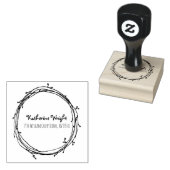 Doodle-Kranz-Stempel Gummistempel (Stempel)