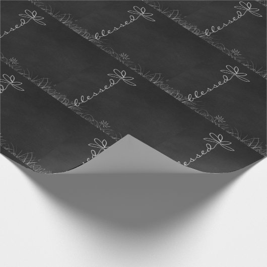 doodle Kunst mit gesegneter Tafel Geschenkpapier (Ecke)