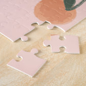 Doodle-Kunst: Orange Cherry Vintage-Muster Puzzle (Seite)