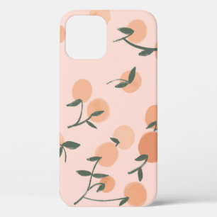 Doodle-Kunst: Oranges Kirsch Vintage-Muster Case-Mate iPhone Hülle
