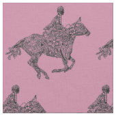 Doodle-Kunstreiter Stoff (Nahaufnahme)