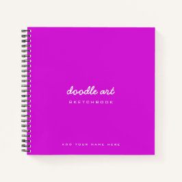 Doodle-Kunstskizze Notizblock