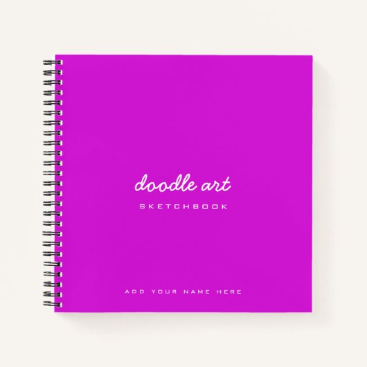 Doodle-Kunstskizze Notizblock (Vorderseite)