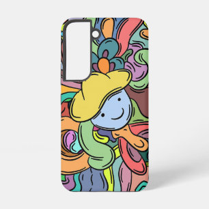 Doodle-Kunstthema für Samsung Galaxy S22-Hülle Hülle