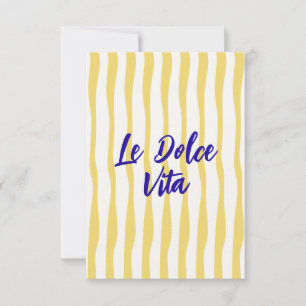 Doodle La Dolce Vita Sommer-Grußkarte Karte